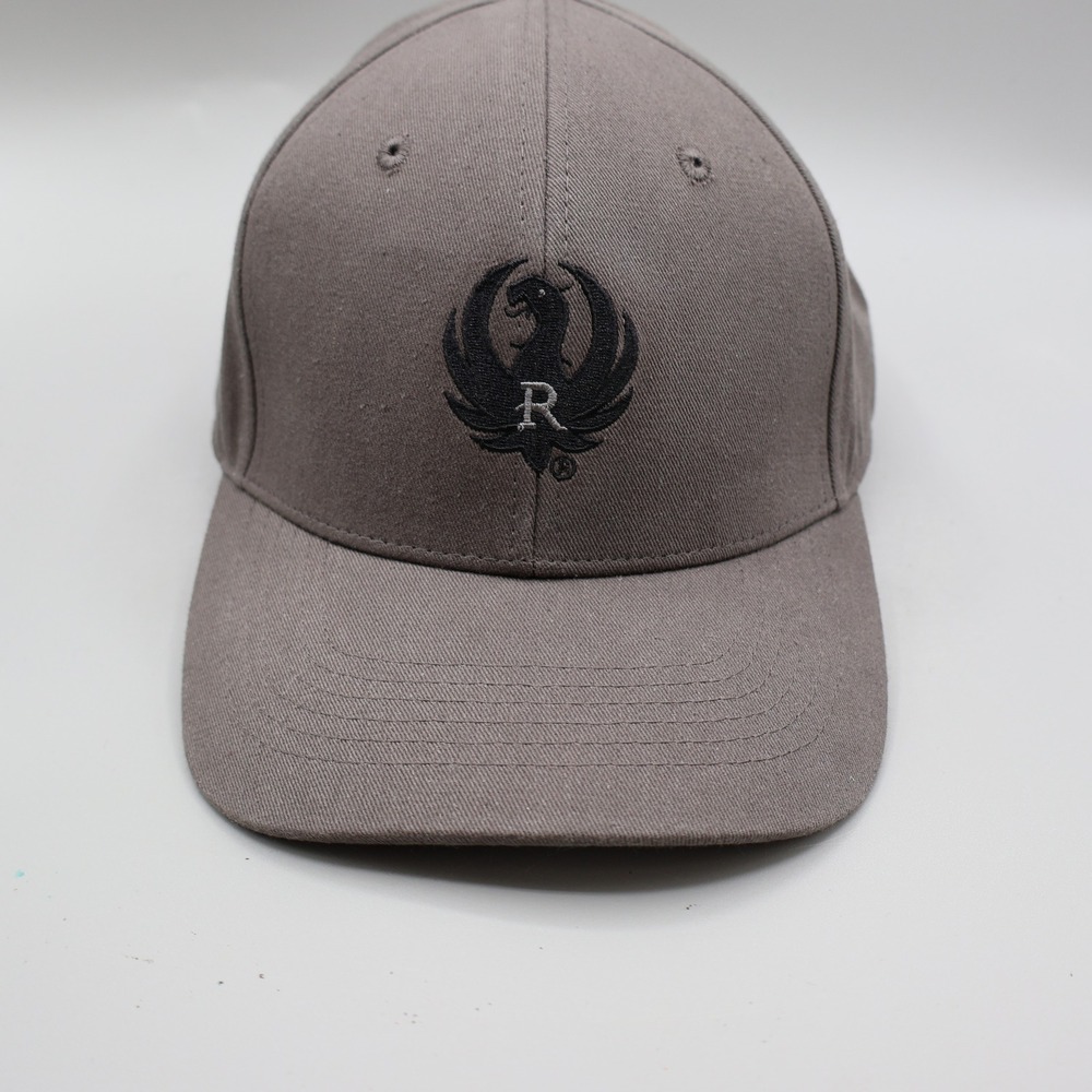 Ruger Cool Gray Cotton Twill Cap Adj Baseball Hat Phoenix Logo NWOT